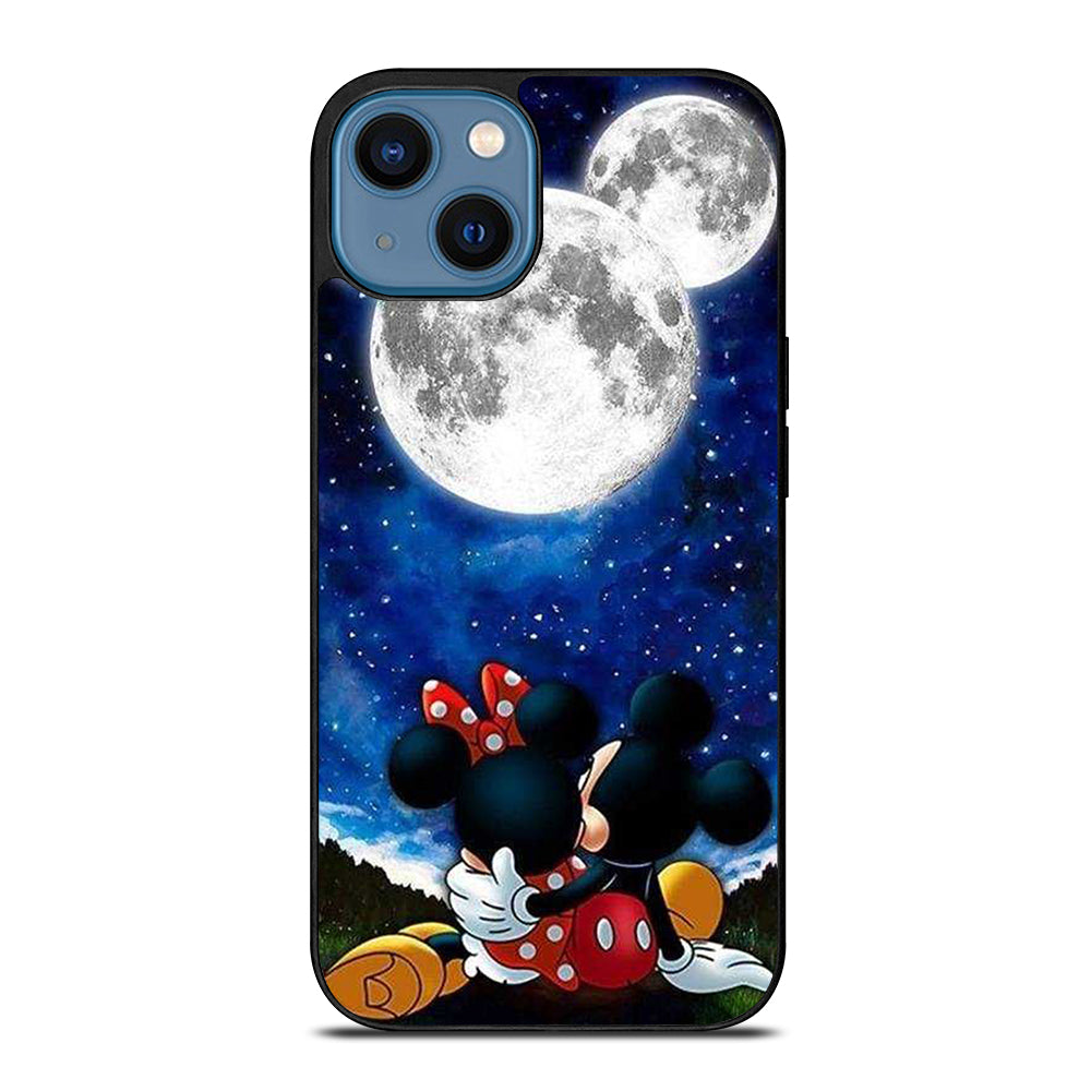 MICKEY AND MINNIE MOUSE MOON iPhone 14 Case Cover