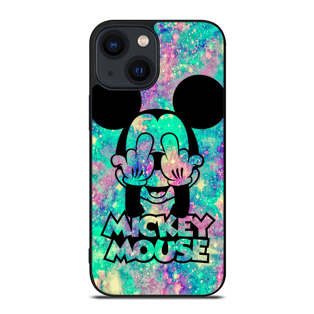 MICKEY MOUSE MIDDLE FINGER iPhone 14 Plus Case Cover
