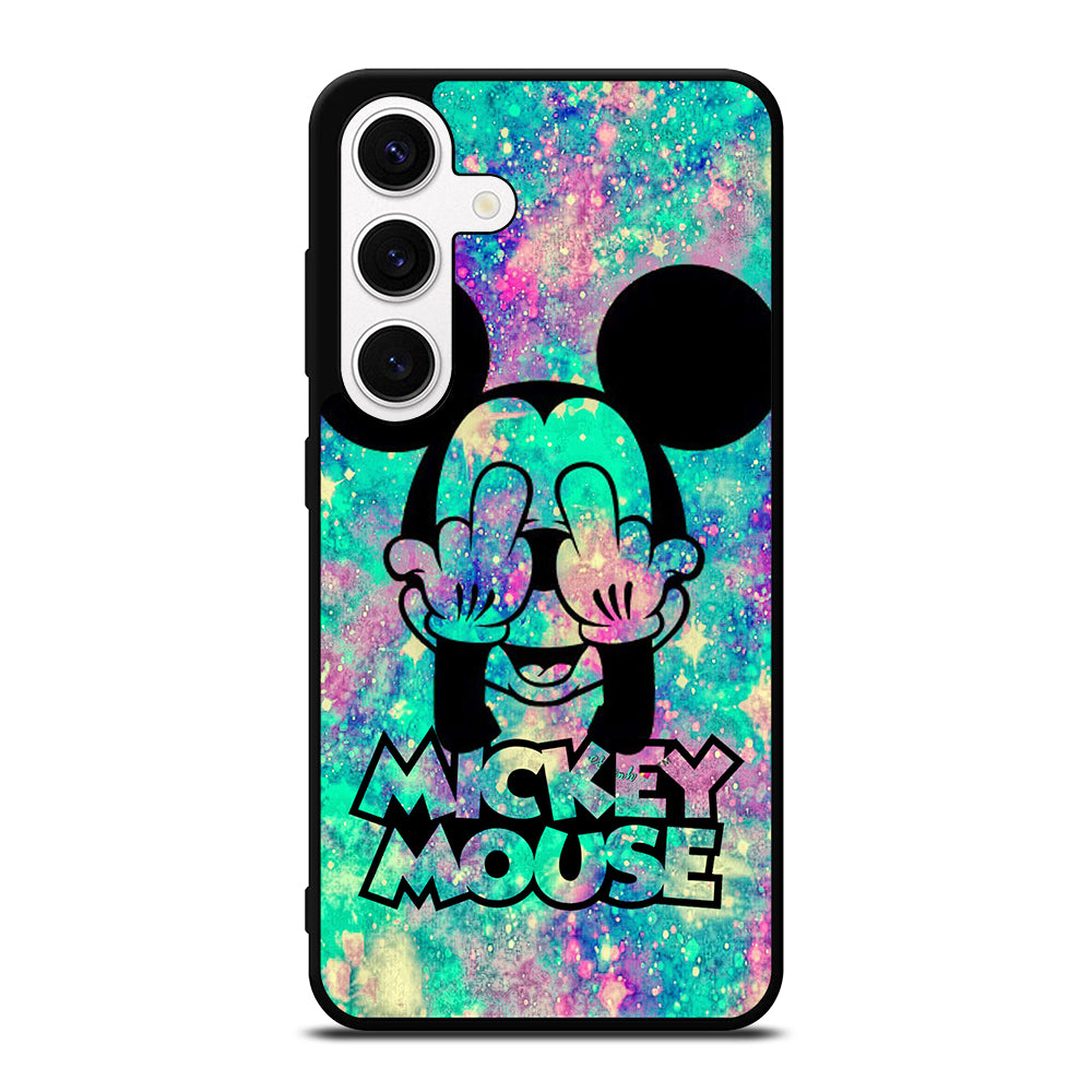 MICKEY MOUSE MIDDLE FINGER Samsung Galaxy S24 Case Cover