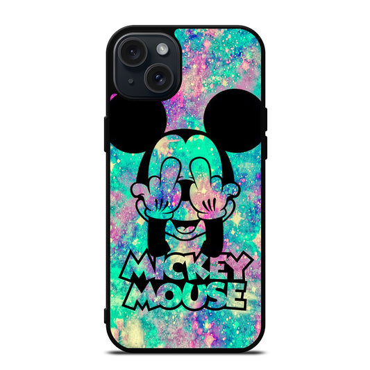 MICKEY MOUSE MIDDLE FINGER iPhone 15 Plus Case Cover