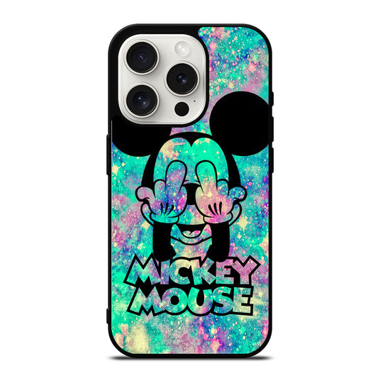 MICKEY MOUSE MIDDLE FINGER iPhone 15 Pro Case Cover