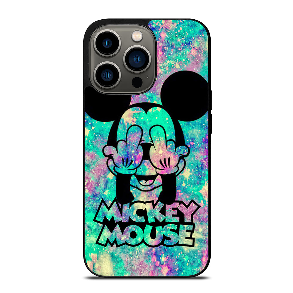 MICKEY MOUSE MIDDLE FINGER iPhone 13 Pro Case Cover