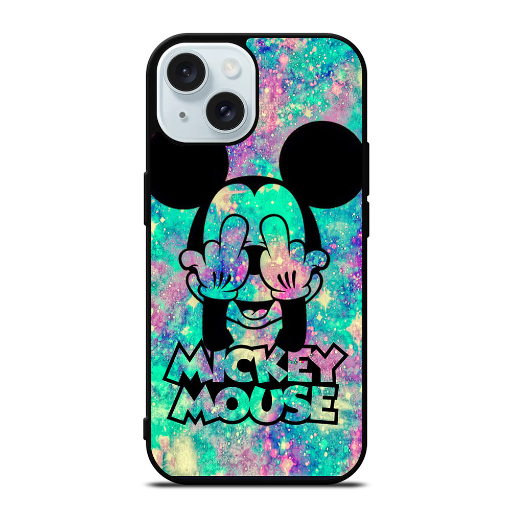 MICKEY MOUSE MIDDLE FINGER iPhone 15 Case Cover