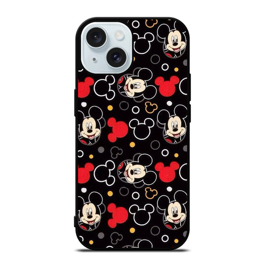 MICKEY MOUSE PATTERN iPhone 15 Case Cover