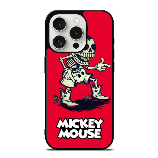 MICKEY MOUSE SKULL iPhone 15 Pro Case Cover