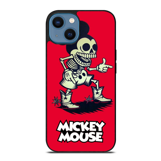 MICKEY MOUSE SKULL iPhone 14 Case Cover