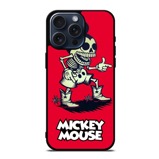 MICKEY MOUSE SKULL iPhone 15 Pro Max Case Cover