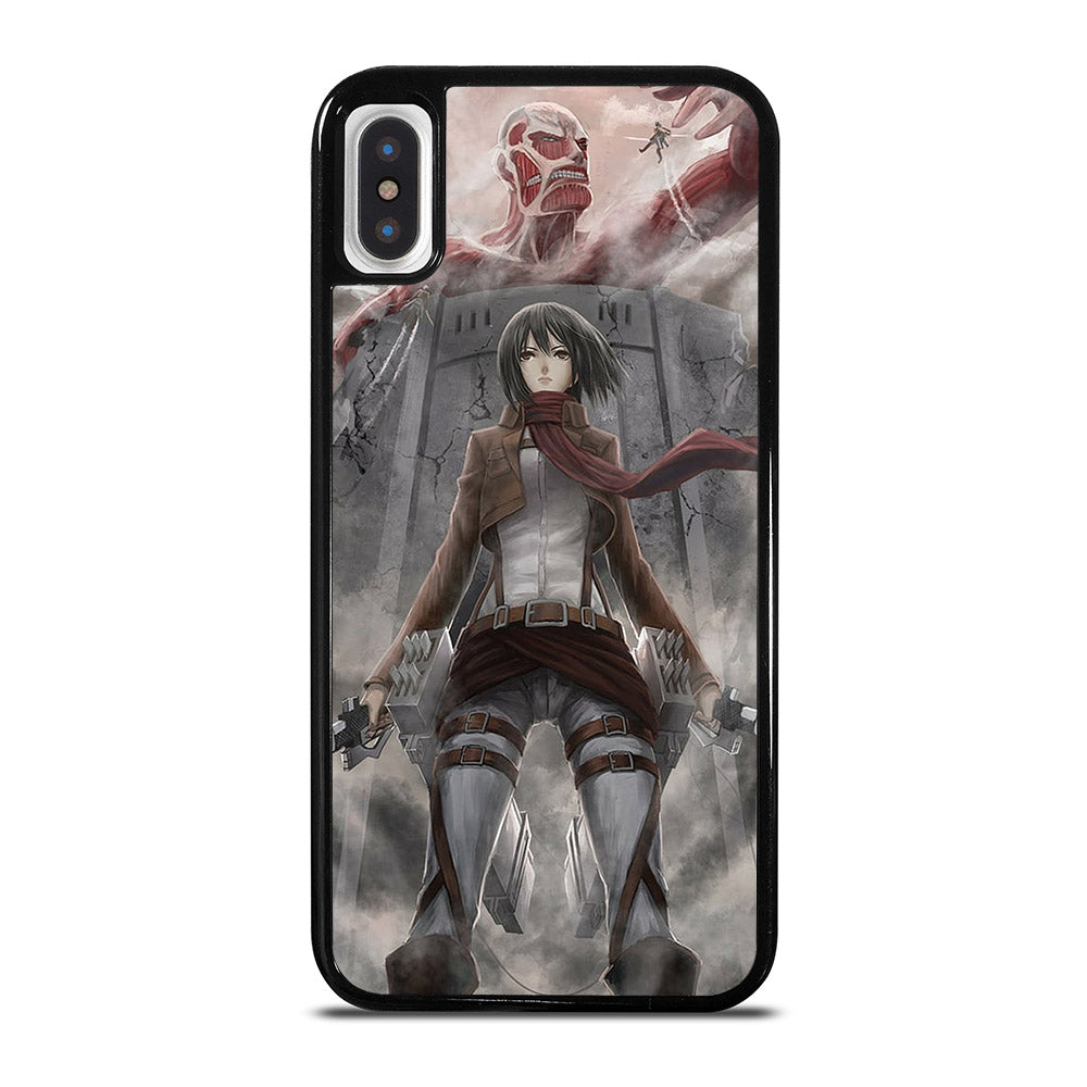 MIKASA ACKERMAN ANIME ATTACK ON TITAN iPhone X / XS Case Cover