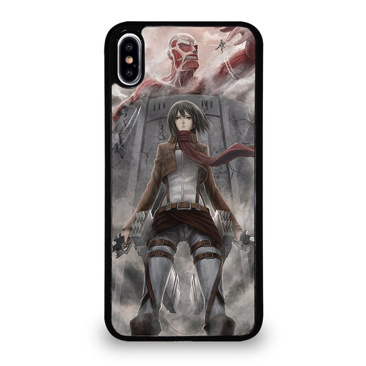 MIKASA ACKERMAN ANIME ATTACK ON TITAN iPhone XS Max Case Cover