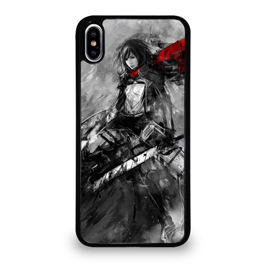 MIKASA ACKERMAN ATTACK ON TITAN ART iPhone XS Max Case Cover