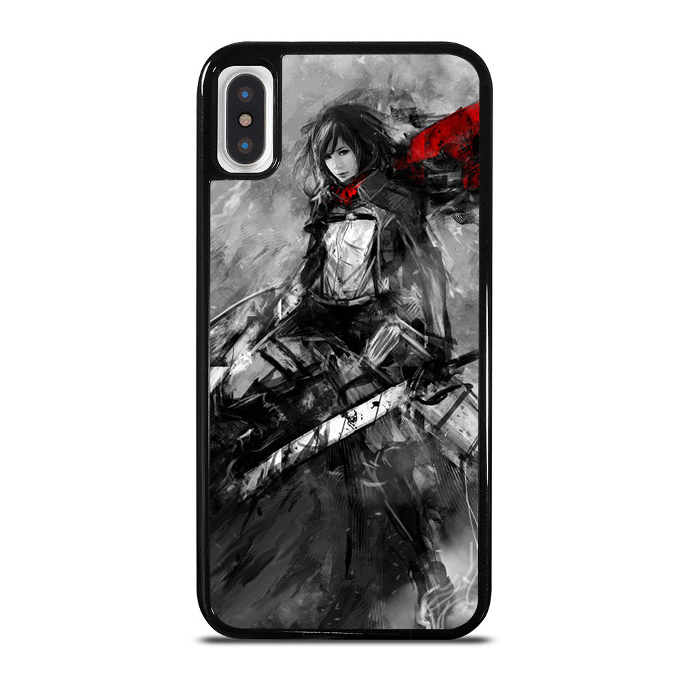 MIKASA ACKERMAN ATTACK ON TITAN ART iPhone X / XS Case Cover