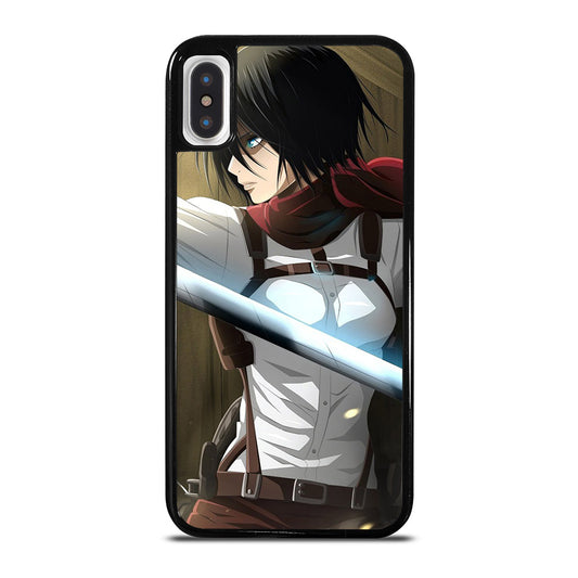 MIKASA ACKERMAN BADASS ATTACK ON TITAN iPhone X / XS Case Cover