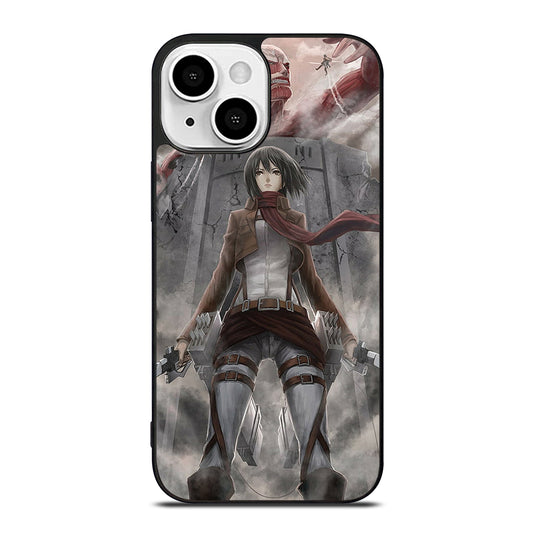 MIKASA ACKERMAN ANIME ATTACK ON TITAN iPhone 13 Mini Case Cover