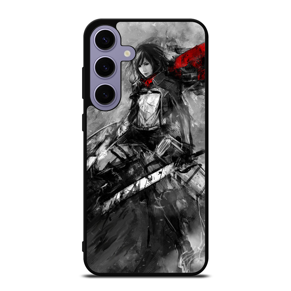 MIKASA ACKERMAN ATTACK ON TITAN ART Samsung Galaxy S24 Plus Case Cover