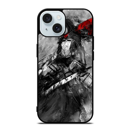 MIKASA ACKERMAN ATTACK ON TITAN ART iPhone 15 Case Cover
