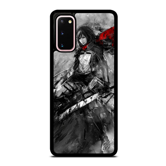 MIKASA ACKERMAN ATTACK ON TITAN ART Samsung Galaxy S20 Case Cover