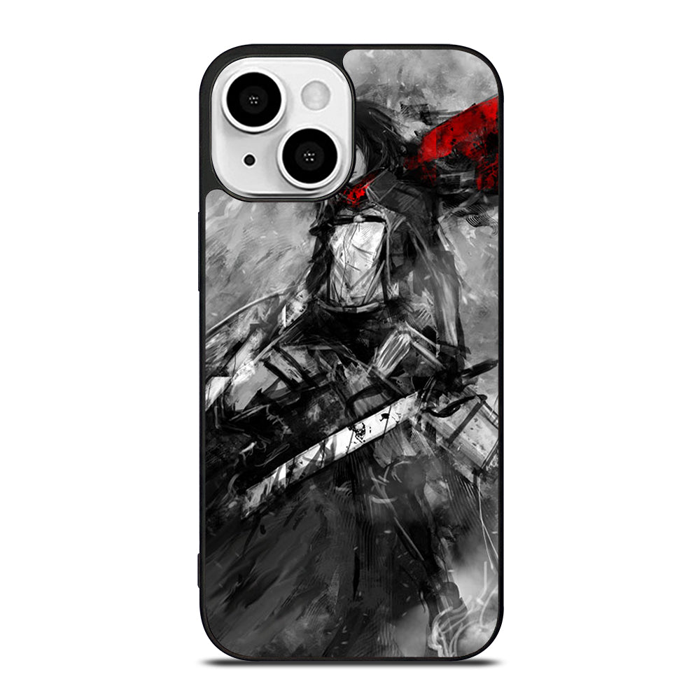 MIKASA ACKERMAN ATTACK ON TITAN ART iPhone 13 Mini Case Cover