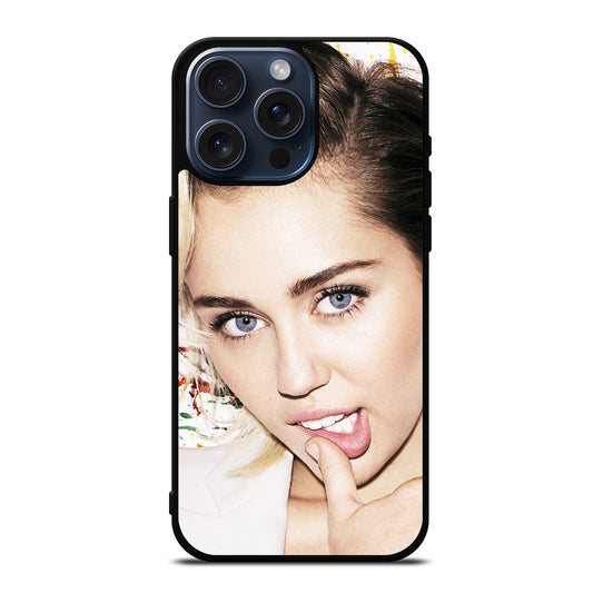 MILEY CYRUS FACE iPhone 15 Pro Max Case Cover