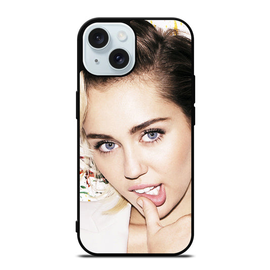 MILEY CYRUS FACE iPhone 15 Case Cover