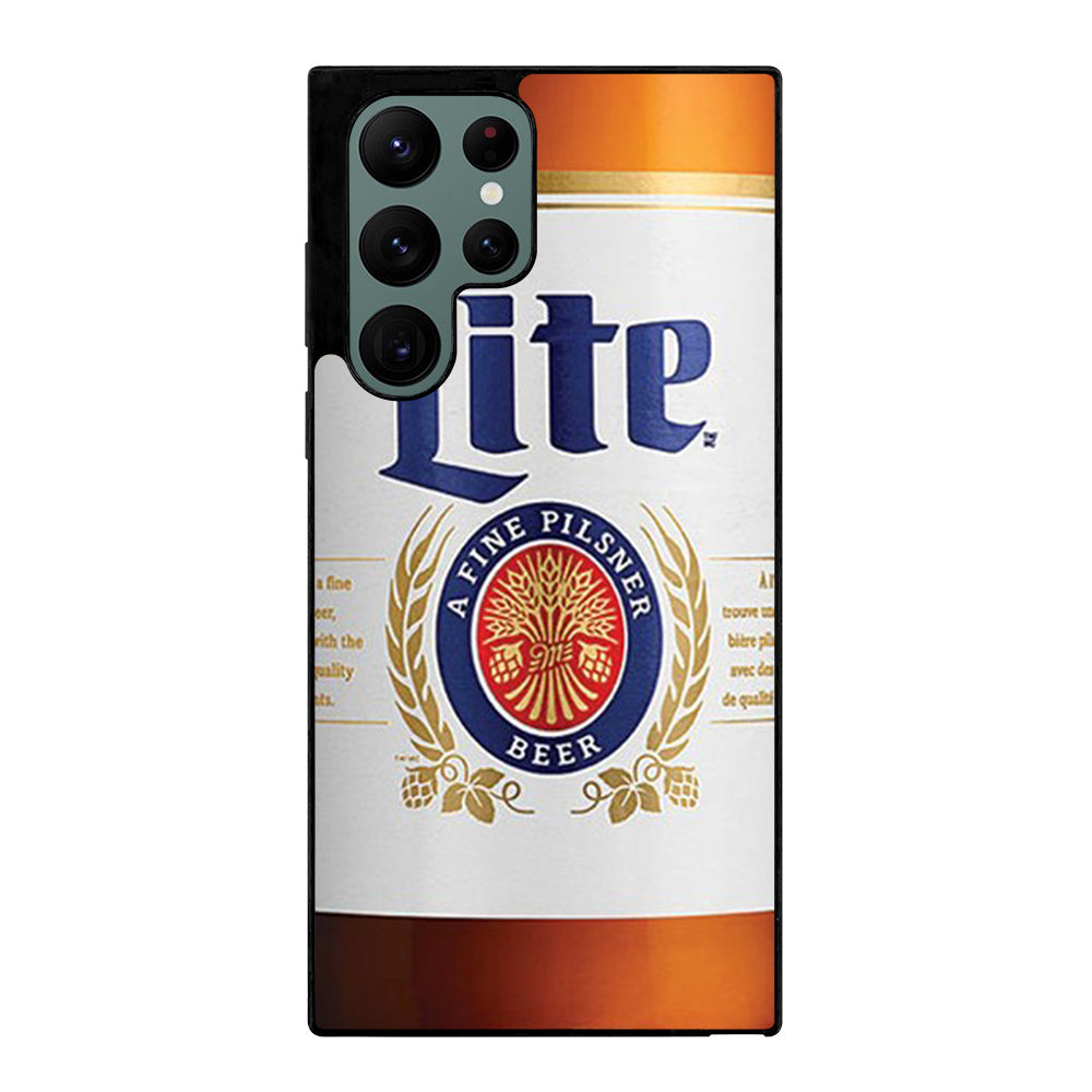 MILLER LITE BEER BOTTLE Samsung Galaxy S22 Ultra Case Cover
