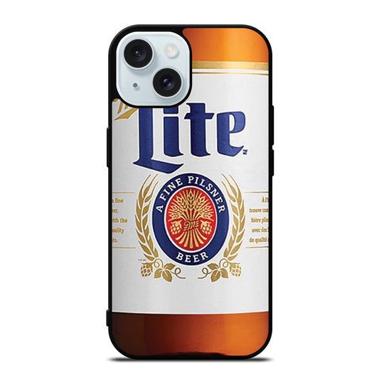 MILLER LITE BEER BOTTLE iPhone 15 Case Cover