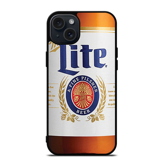 MILLER LITE BEER BOTTLE iPhone 15 Plus Case Cover