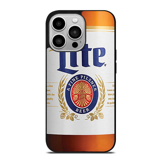 MILLER LITE BEER BOTTLE iPhone 14 Pro Case Cover
