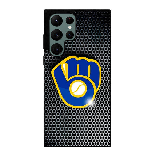 MILWAUKEE BREWERS METAL Samsung Galaxy S22 Ultra Case Cover