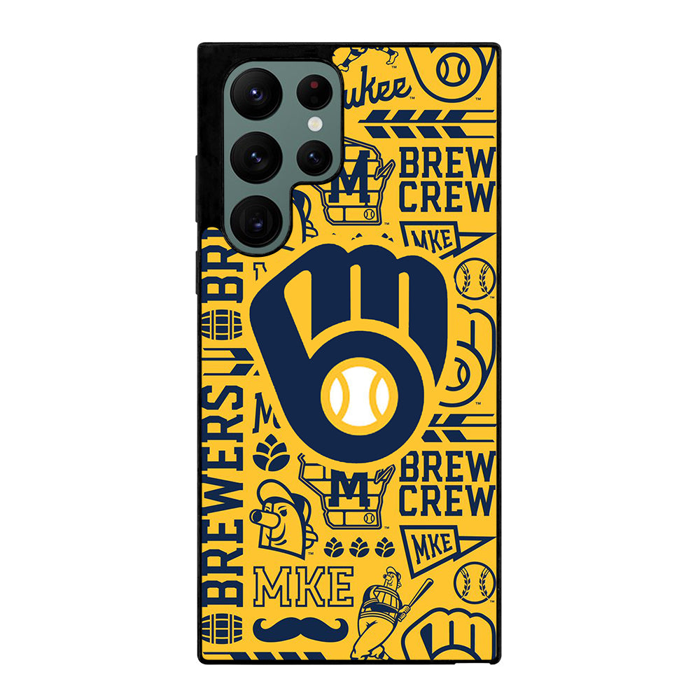 MILWAUKEE BREWERS PATTERN Samsung Galaxy S22 Ultra Case Cover