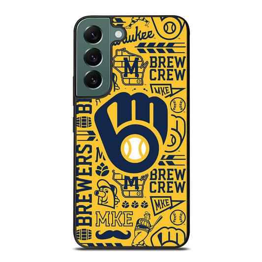 MILWAUKEE BREWERS PATTERN Samsung Galaxy S22 Case Cover
