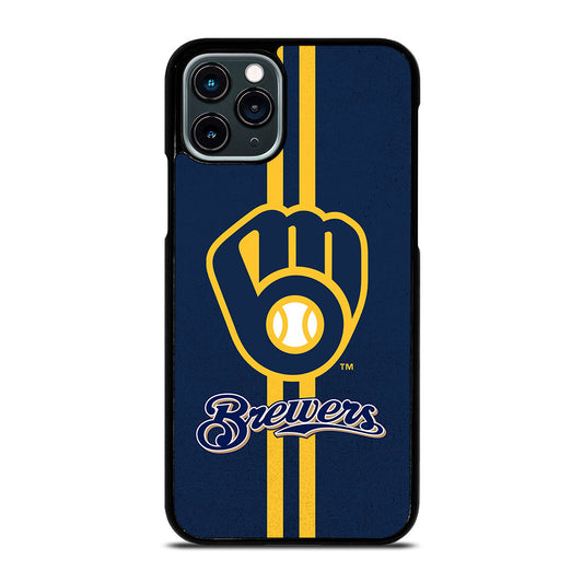 MILWAUKEE BREWERS STRIPE LOGO iPhone 11 Pro Case Cover