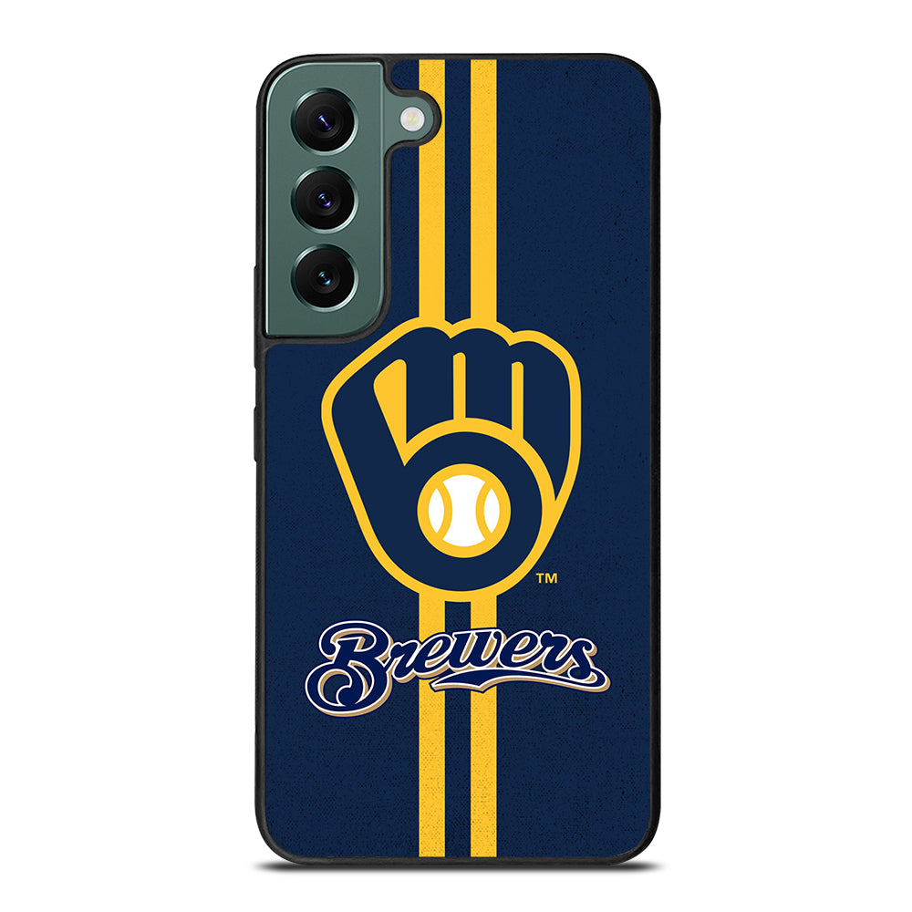 MILWAUKEE BREWERS STRIPE LOGO Samsung Galaxy S22 Case Cover