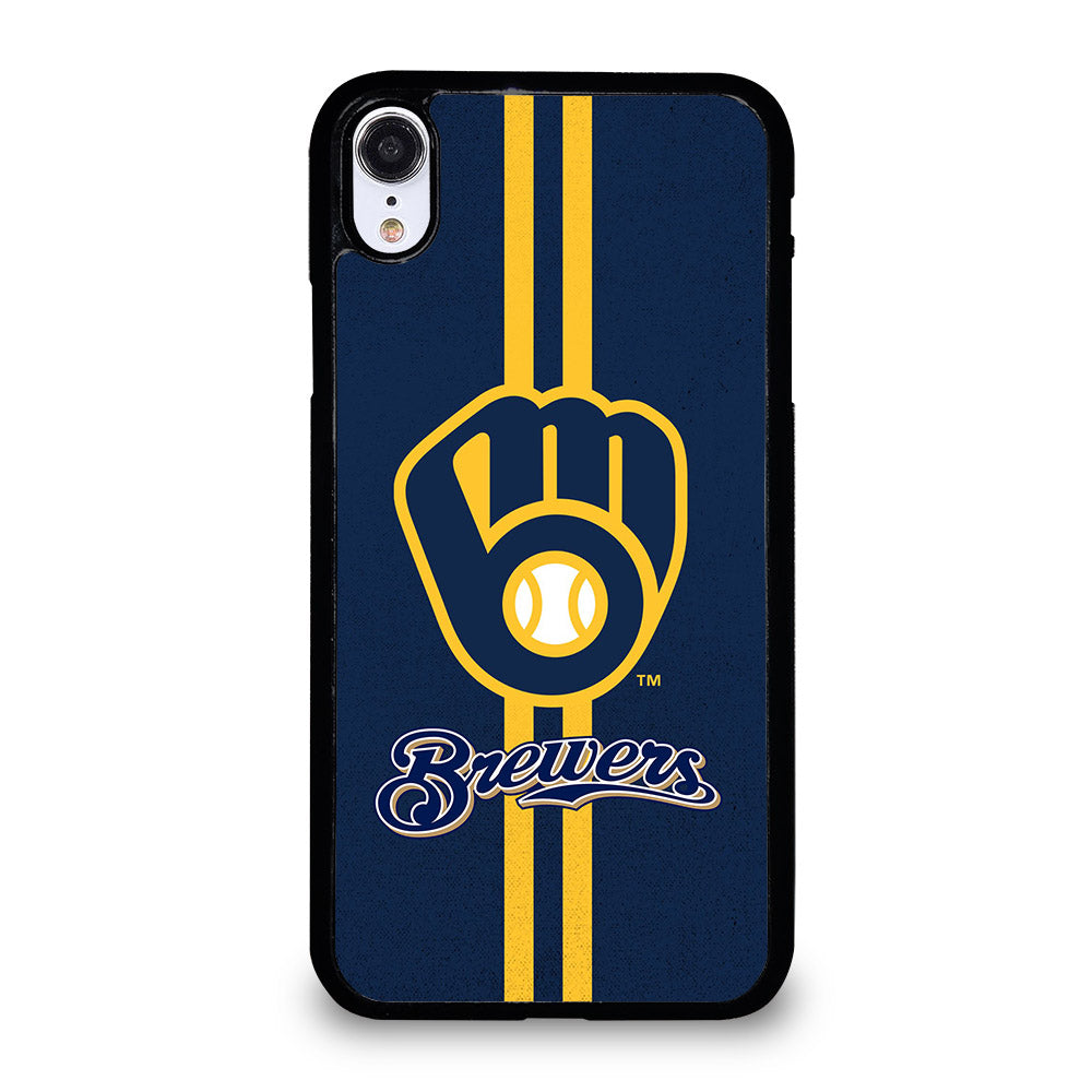 MILWAUKEE BREWERS STRIPE LOGO iPhone XR Case Cover