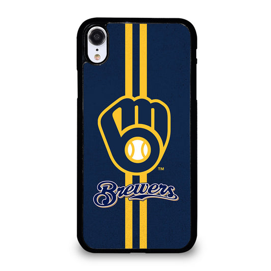 MILWAUKEE BREWERS STRIPE LOGO iPhone XR Case Cover