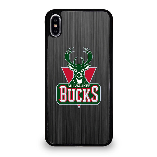 MILWAUKEE BUCKS METAL LOGO iPhone XS Max Case Cover