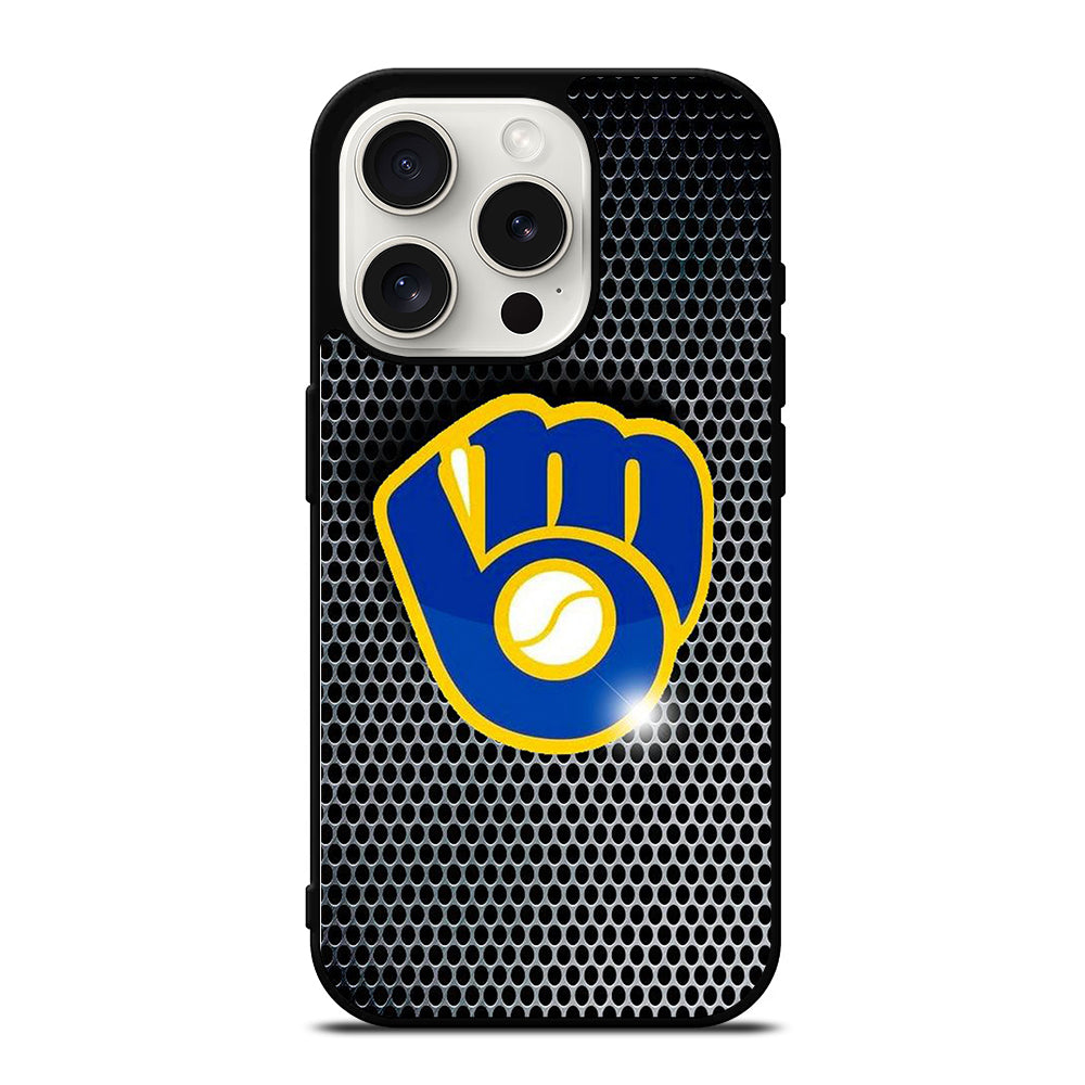 MILWAUKEE BREWERS METAL iPhone 15 Pro Case Cover