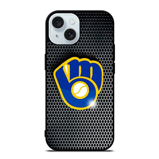 MILWAUKEE BREWERS METAL iPhone 15 Case Cover