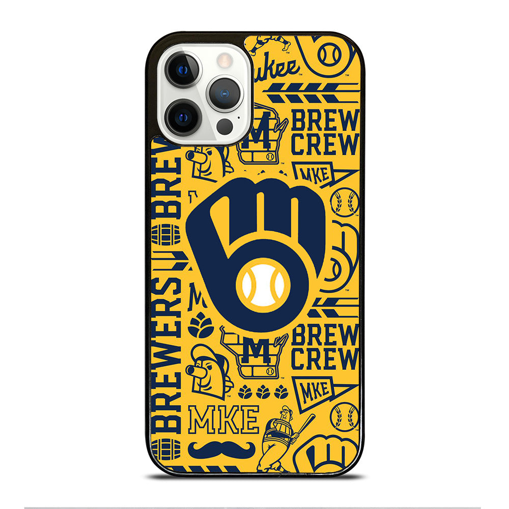 MILWAUKEE BREWERS PATTERN iPhone 12 Pro Case Cover