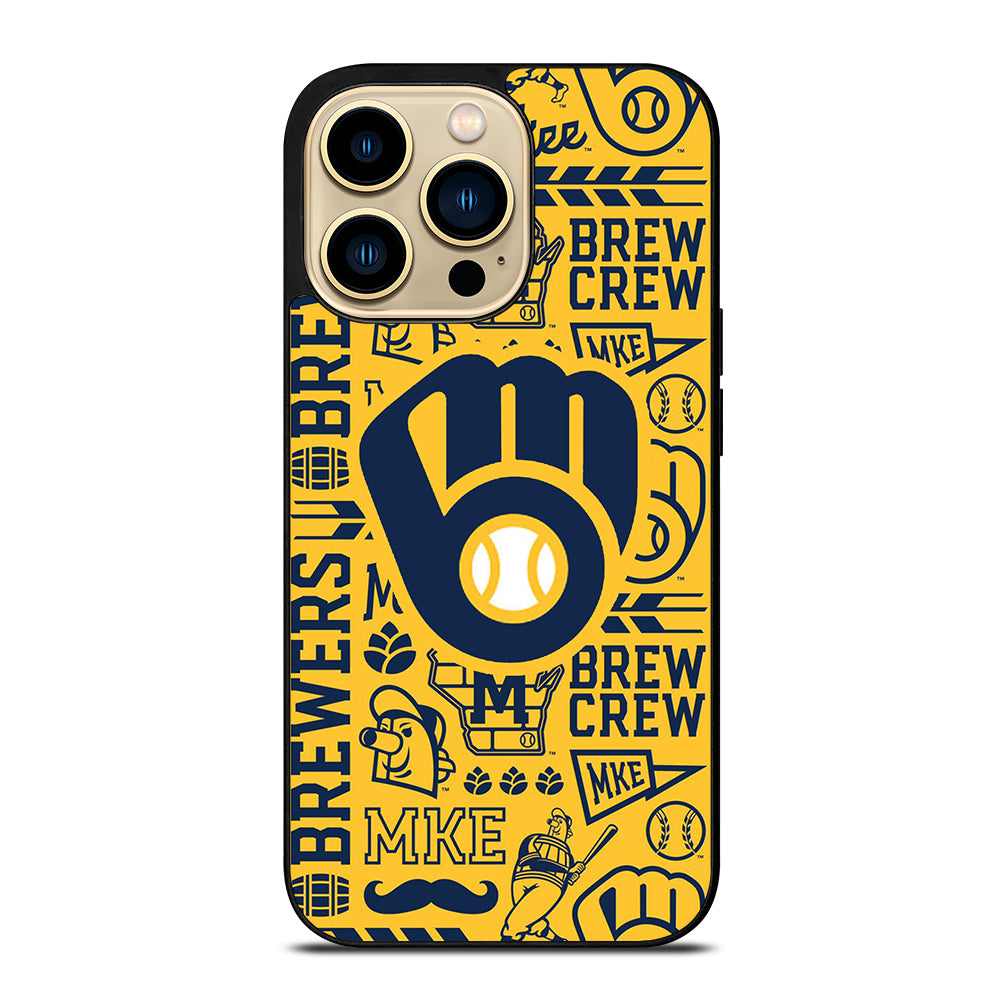 MILWAUKEE BREWERS PATTERN iPhone 14 Pro Max Case Cover