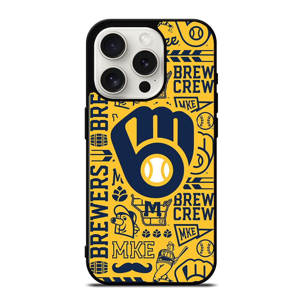 MILWAUKEE BREWERS PATTERN iPhone 15 Pro Case Cover