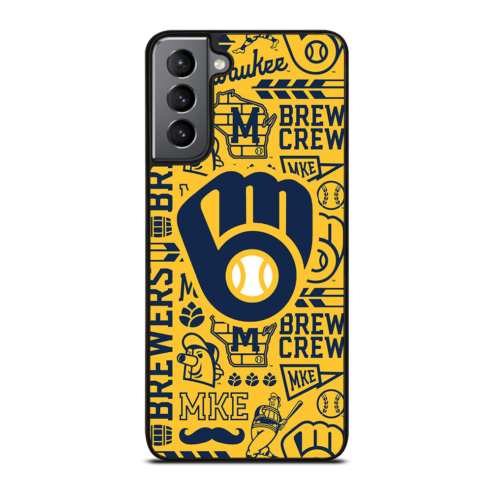 MILWAUKEE BREWERS PATTERN Samsung Galaxy S21 Plus Case Cover