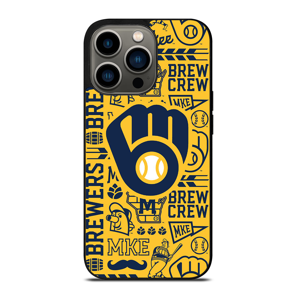 MILWAUKEE BREWERS PATTERN iPhone 13 Pro Case Cover