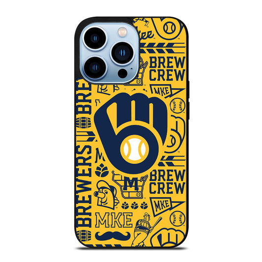 MILWAUKEE BREWERS PATTERN iPhone 13 Pro Max Case Cover