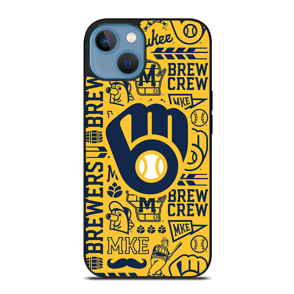 MILWAUKEE BREWERS PATTERN iPhone 13 Case Cover