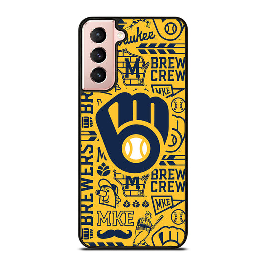 MILWAUKEE BREWERS PATTERN Samsung Galaxy S21 Case Cover
