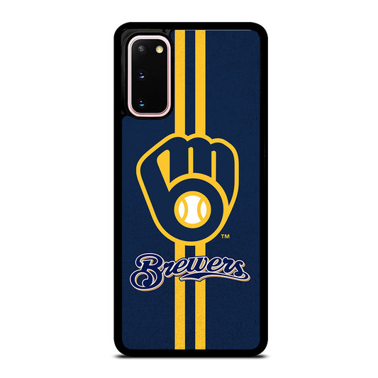 MILWAUKEE BREWERS STRIPE LOGO Samsung Galaxy S20 Case Cover