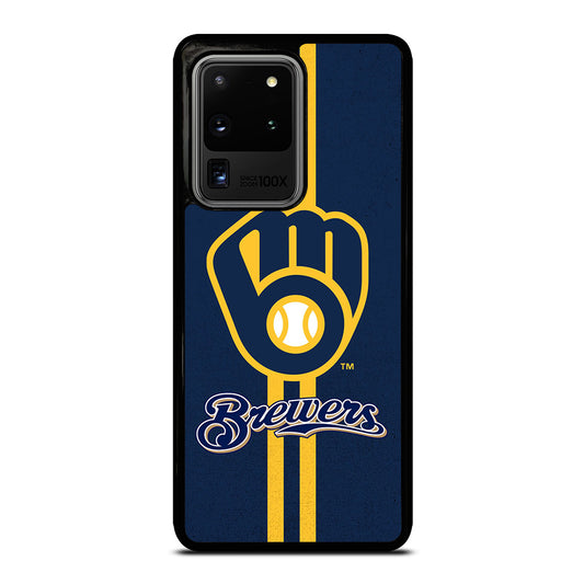 MILWAUKEE BREWERS STRIPE LOGO Samsung Galaxy S20 Ultra Case Cover