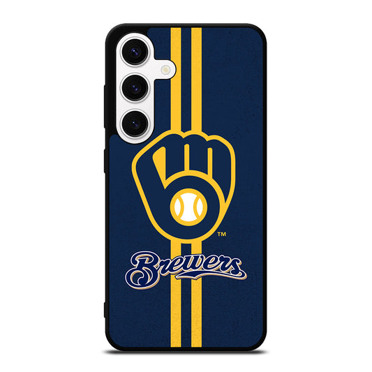 MILWAUKEE BREWERS STRIPE LOGO Samsung Galaxy S24 Case Cover