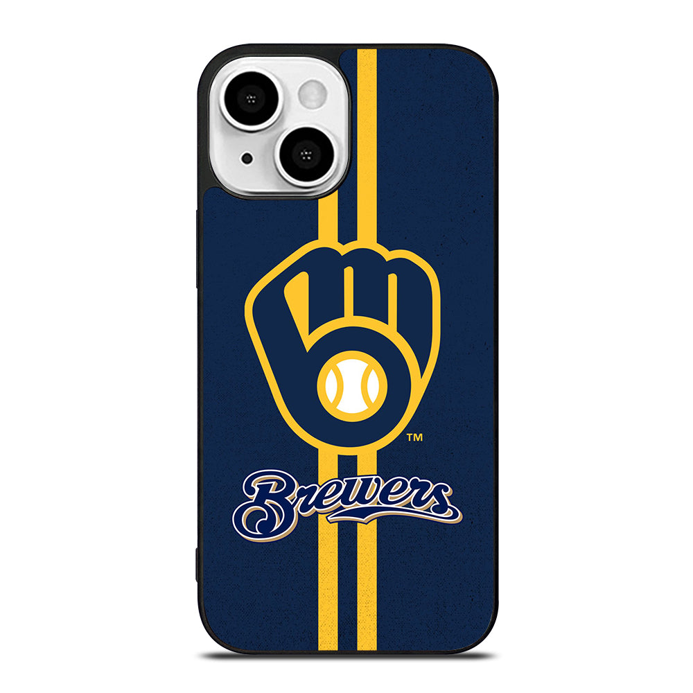 MILWAUKEE BREWERS STRIPE LOGO iPhone 13 Mini Case Cover