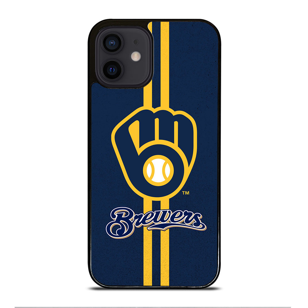 MILWAUKEE BREWERS STRIPE LOGO iPhone 12 Mini Case Cover